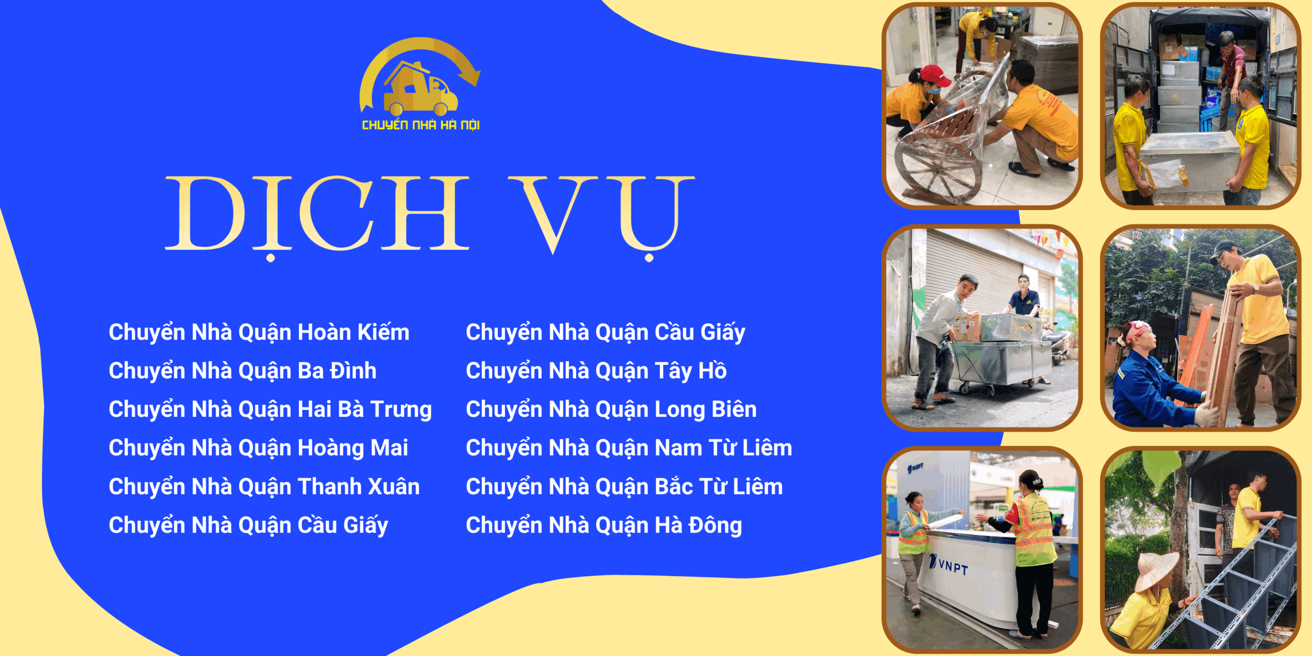 Dịch vụ chuyển nhà trọn gói phục vụ khắp Hà Nội